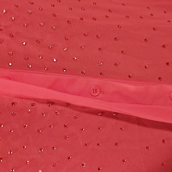 Fuchsia, see thru blouse - Picture 7 of 8